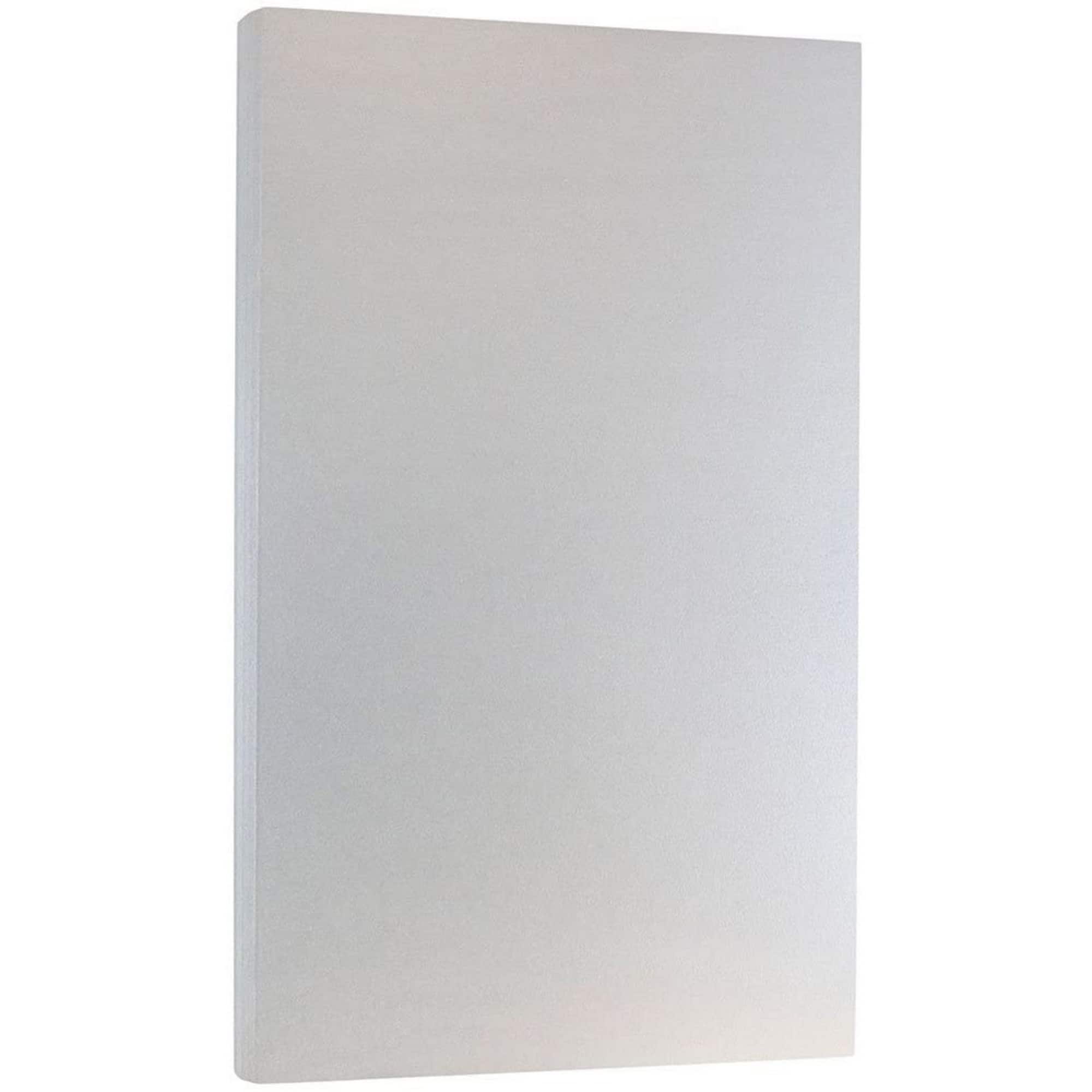 JAM Paper Silver Stardream Metallic 8.5" x 14" 80lb. Legal Paper, 25 Sheets